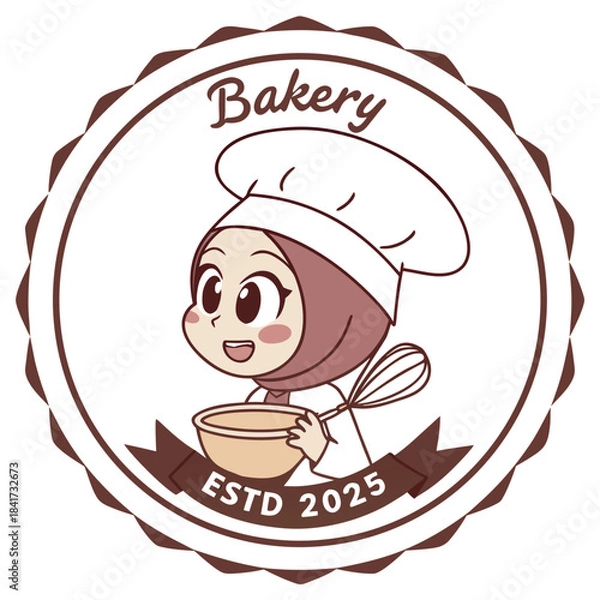 Fototapeta A simple graphic representing a generic vector file for digital design and scalability