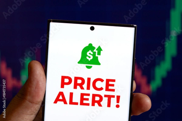 Obraz  Price Alert Notification Smartphone Screen