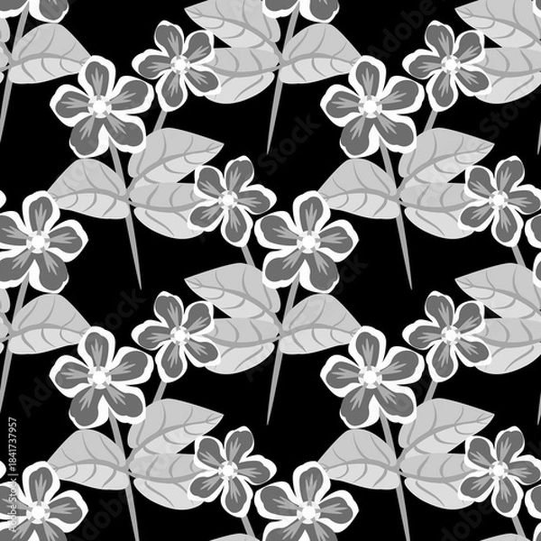 Obraz Vector - flower bouquet in color seamless pattern.