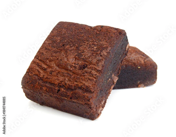 Obraz Fresh chocolate chip muffin close up. 