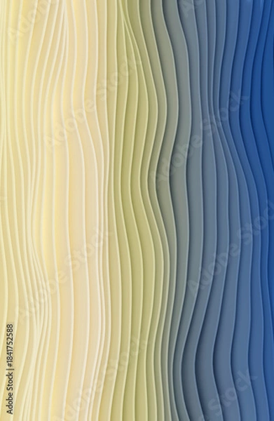 Obraz Abstract stripes, wallpaper background 3D rendering