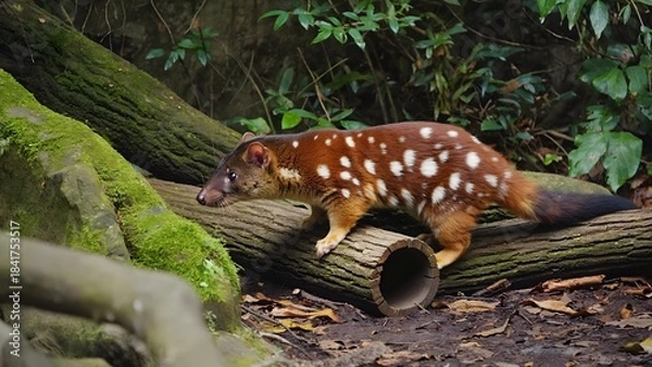 Fototapeta Spotted tail Quoll