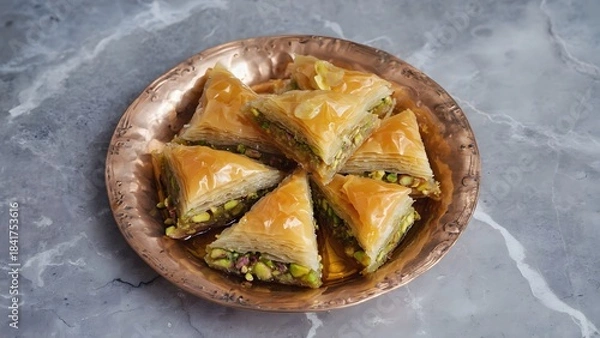 Fototapeta A dish of Baklava