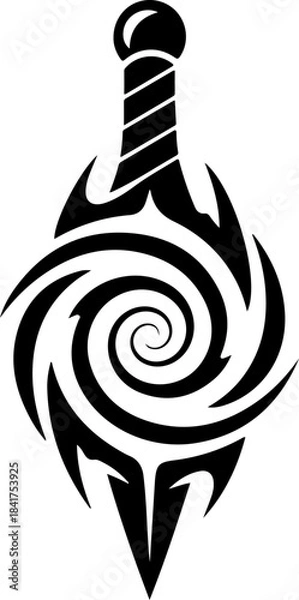 Obraz Tribal Flame Symbol Tattoo Bundle