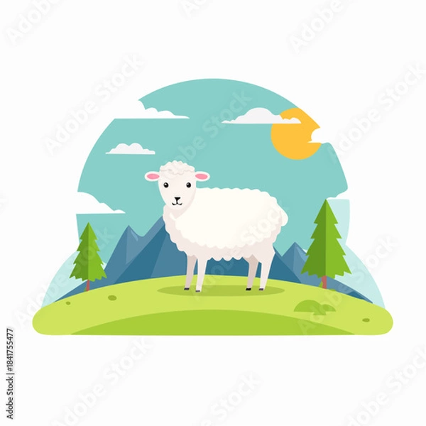 Obraz sheep and lamb