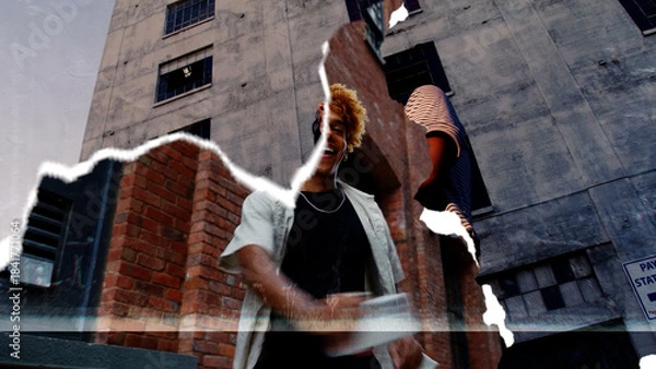 Obraz Paper Cut Transition 02