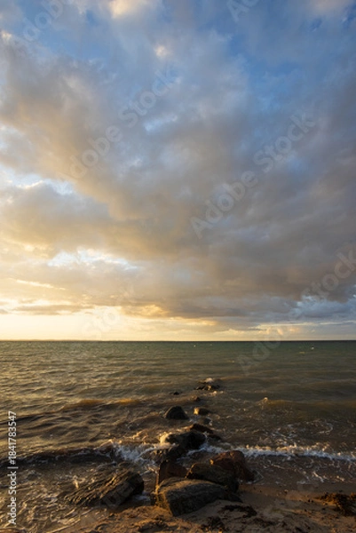 Fototapeta Ostseeküste mit Steinen