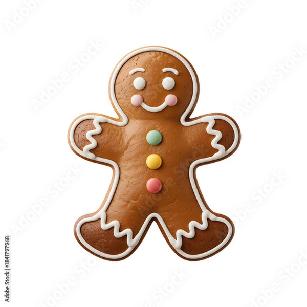 Obraz Mini Stylized Christmas Tree with Soft Green Shading and Gold Ornaments