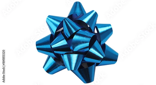 Obraz blue ribbon bow