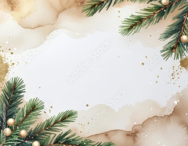 Obraz christmas background with christmas tree