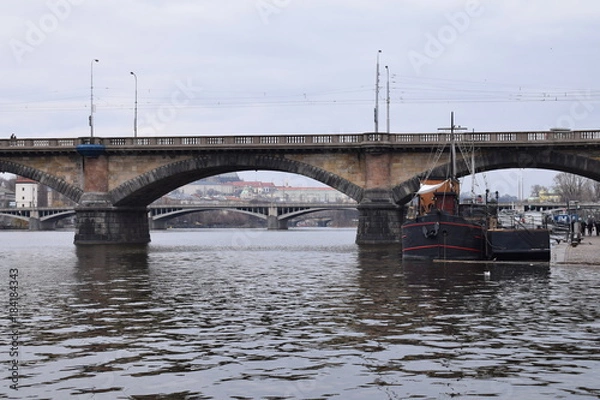 Fototapeta Moldaubrücke - Praha - Prag
