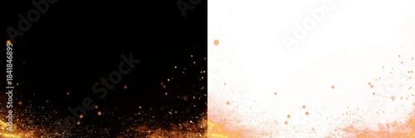 Fototapeta Fire embers and Fire sparks, 