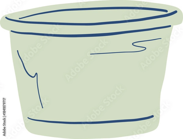 Obraz Hand Drawn Refillable Plastic Bottle