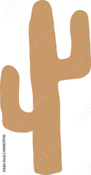 Obraz Hand Drawn Classic Cactus Silhouette