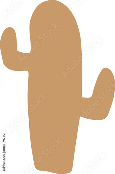 Obraz Hand Drawn Round Cactus Icon