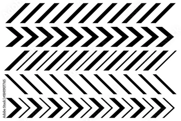 Obraz Lines arrow zigzag chevron speeds