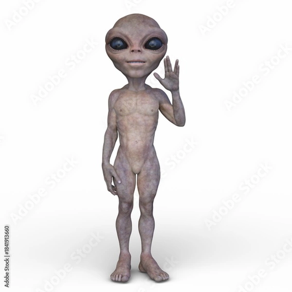 Fototapeta エイリアン　3DCGレンダリング