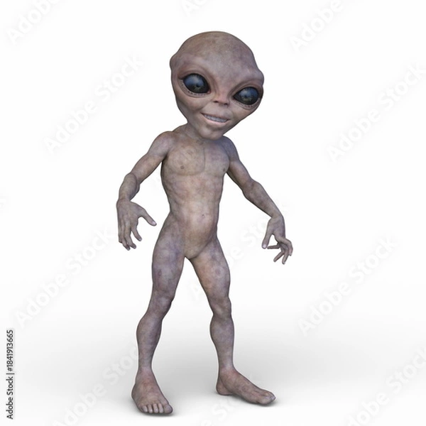 Fototapeta エイリアン　3DCGレンダリング