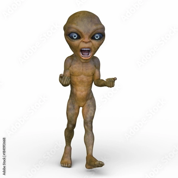 Fototapeta エイリアン　3DCGレンダリング