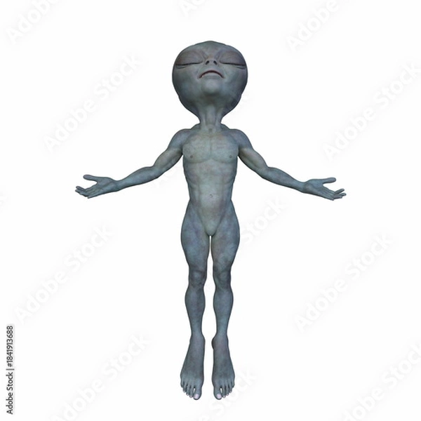 Fototapeta エイリアン　3DCGレンダリング