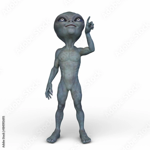 Fototapeta エイリアン　3DCGレンダリング