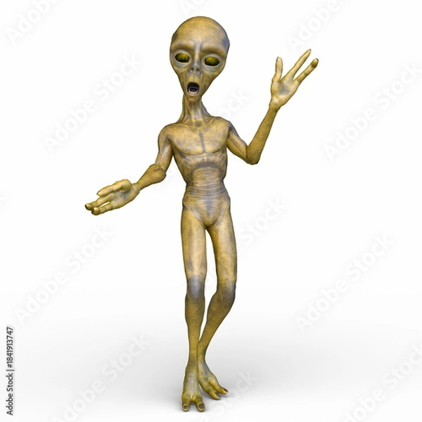 Fototapeta エイリアン　3DCGレンダリング