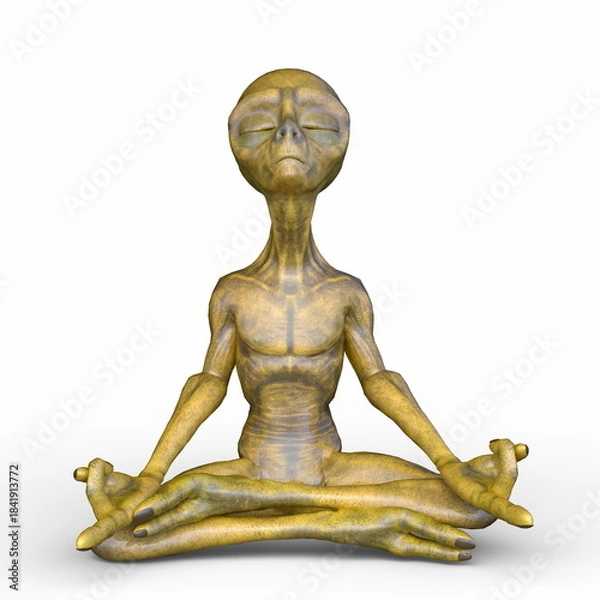 Fototapeta エイリアン　3DCGレンダリング