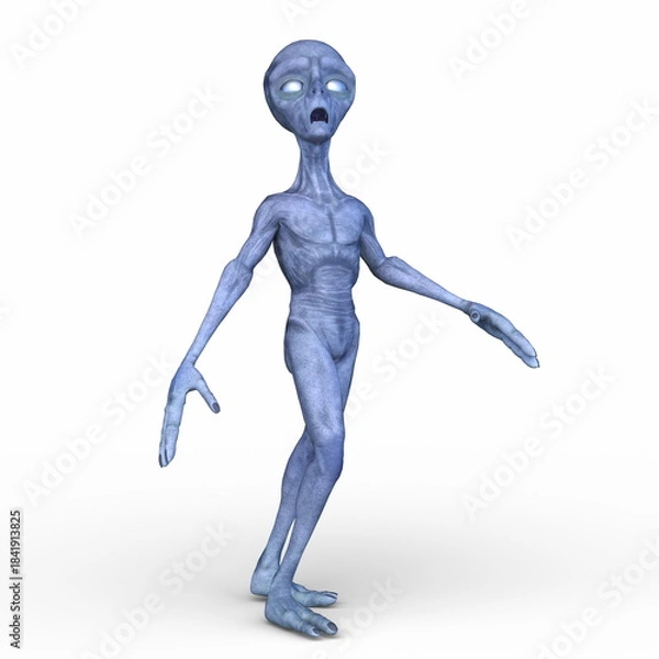 Fototapeta エイリアン　3DCGレンダリング