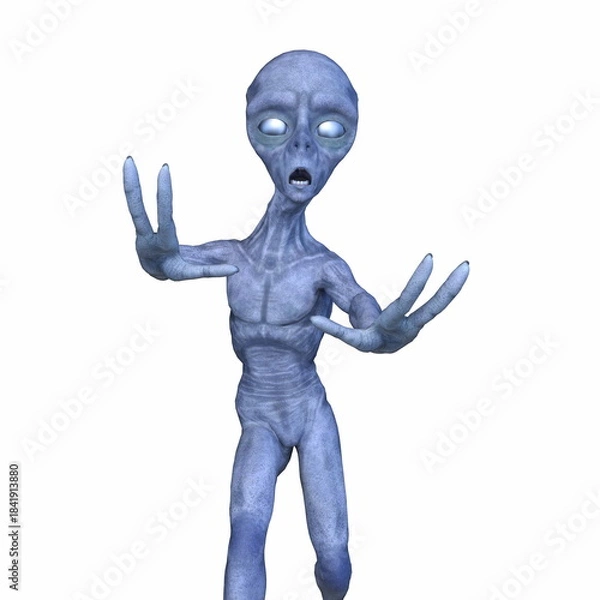 Fototapeta エイリアン　3DCGレンダリング