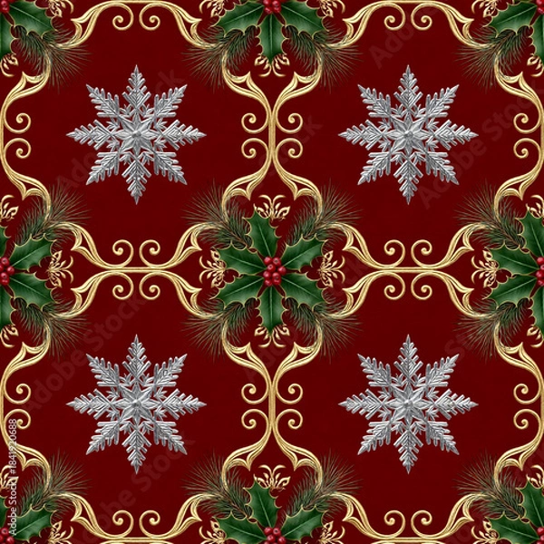 Obraz red christmas background