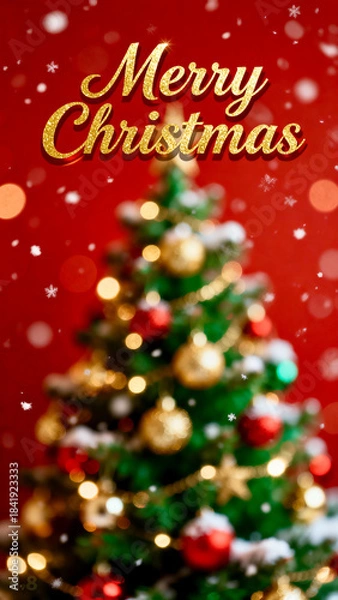Obraz Merry christmas background