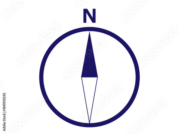 Obraz 方位磁石マーク（方位記号）