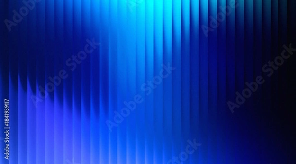 Obraz Dynamic blue gradient abstract background with vertical stripes