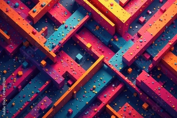 Obraz Repeating geometric shapes, bold lines and angles, angle, grid, geometry