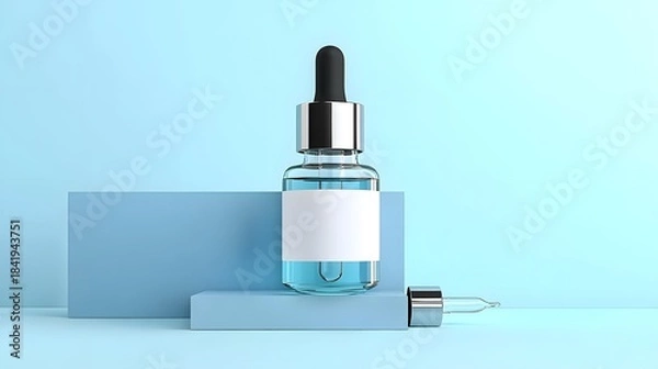 Fototapeta Dropper Serum Bottle Mockup