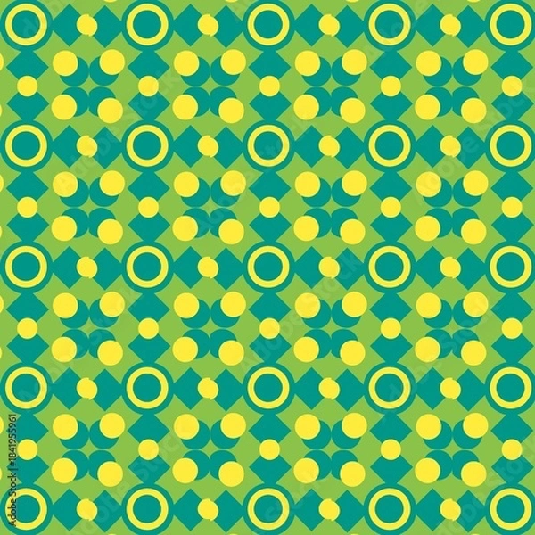 Fototapeta Seamless pattern with circles.