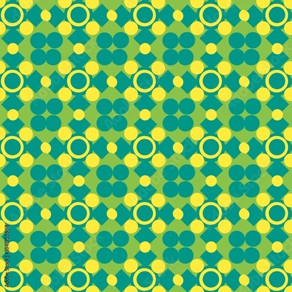 Fototapeta seamless pattern with circles