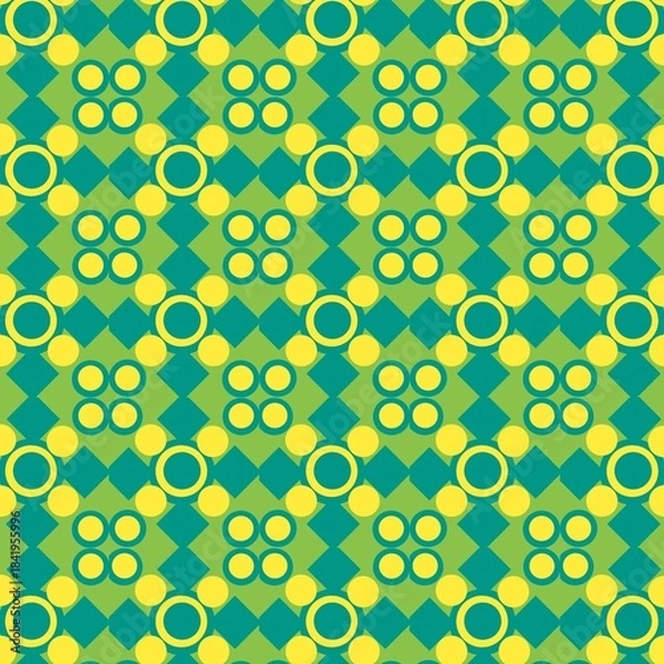Fototapeta Seamless pattern with circles.