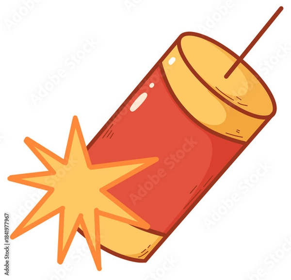 Fototapeta firecracker sparking