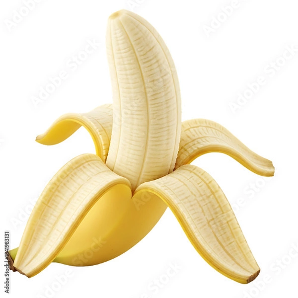 Obraz Peeled Banana Illustration .