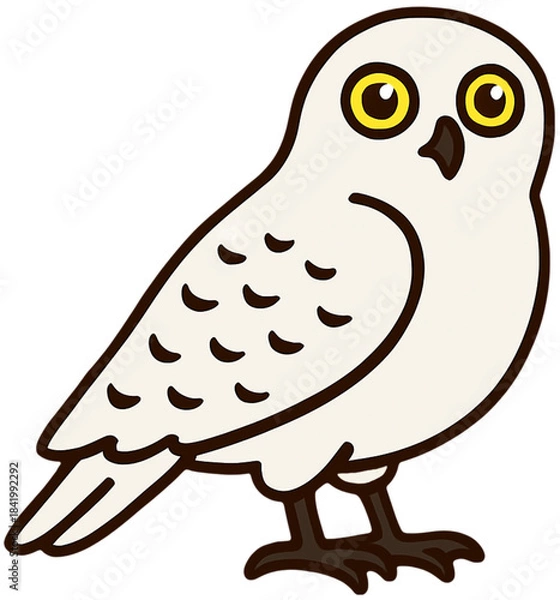 Obraz Snowy Owl Illustration