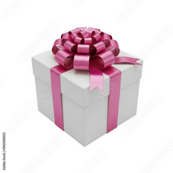 Fototapeta Elegant gift box isolated on transparent background