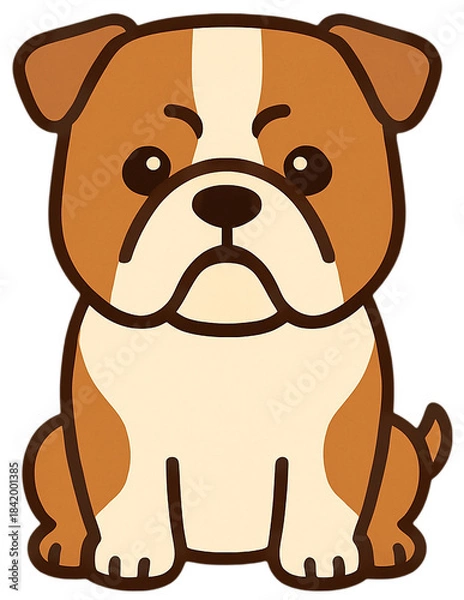 Obraz Cute Bulldog Illustration