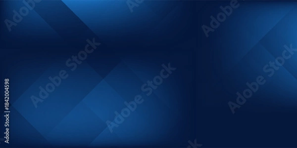 Obraz Abstract dark navy blue silver abstract pattern background. Geometric shape. Line triangle angle fold polygon simple abstract modern