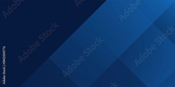 Obraz Simple dark navy blue silver abstract pattern background. Geometric shape. Line triangle angle fold polygon abstract