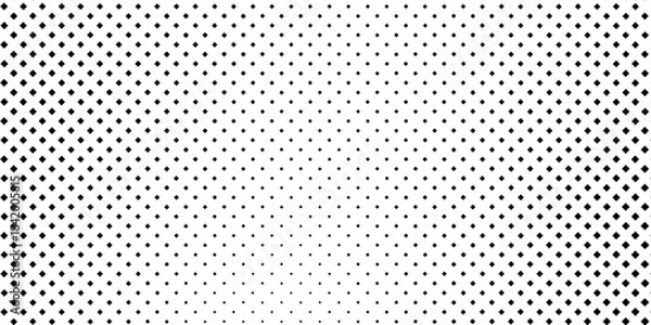 Obraz Rectangle transparant halftone gradient texture. Vanishing polka dot abstract simple modern