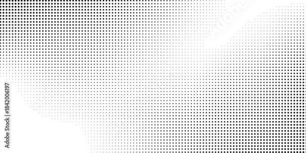 Obraz Modern dot mesh halftone gradient texture. Vanishing polka dot abstract simple