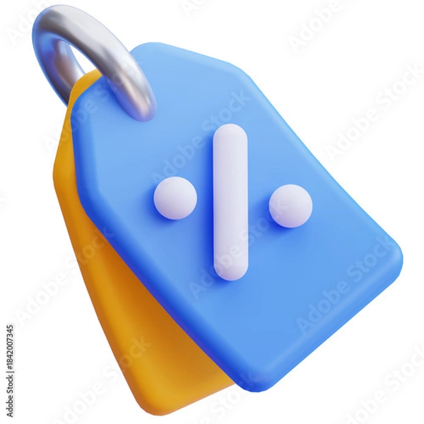 Obraz 3D Price Tag Icon
