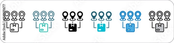 Obraz Distribution Icon Single Pack Multistyle