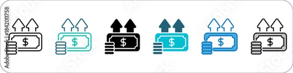 Obraz Income Icon Single Pack Multistyle